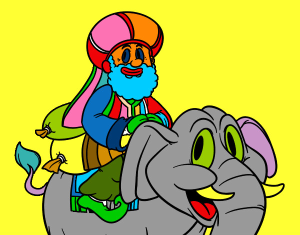 Rei Balthasar en elefant
