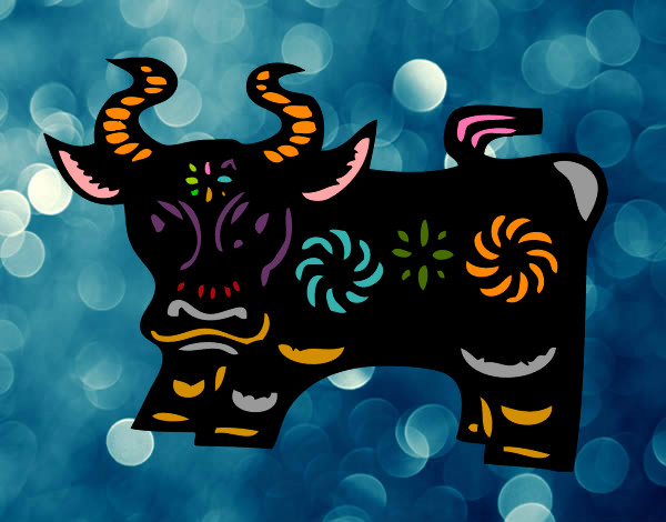 Dibuix Signe del bou pintat per laiap