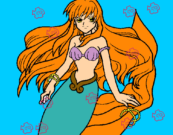 Dibuix Sirena pintat per laiap