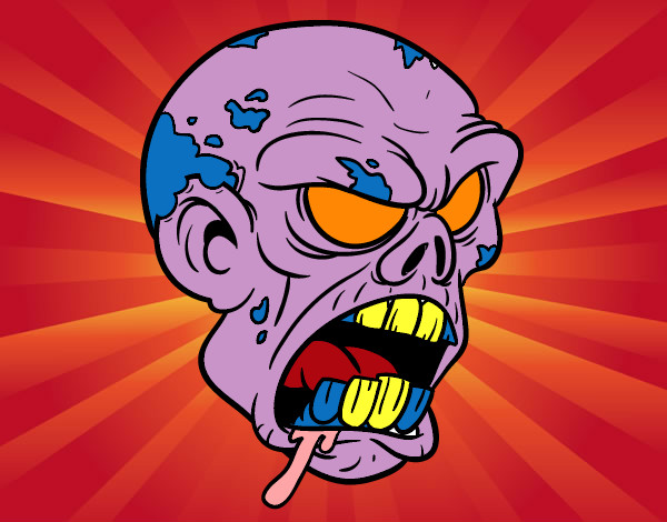 Dibuix Cap de zombi pintat per JanaQueral
