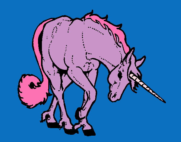 Dibuix Unicorn brau  pintat per JanaQueral