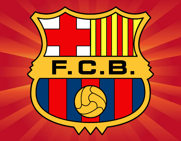 Dibuix Escut del F.C. Barcelona pintat per anna 