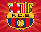 Dibuix Escut del F.C. Barcelona pintat per anna 