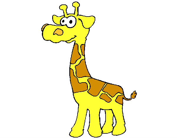 Dibuix Girafa 3 pintat per Donald 