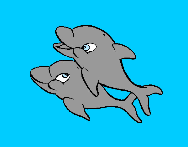 Dibuix Dofins pintat per aleix92004