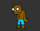 Dibuix Home llop - zombie pintat per riki37