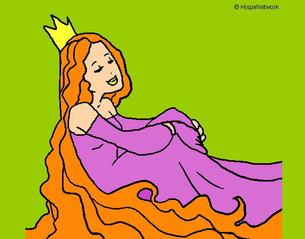 Dibuix Princesa relaxada pintat per laiap