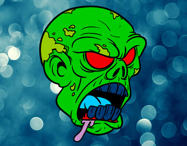 Dibuix Cap de zombi pintat per Sulisan