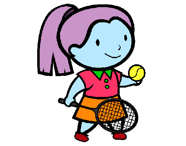Dibuix Noia tennista pintat per Sulisan
