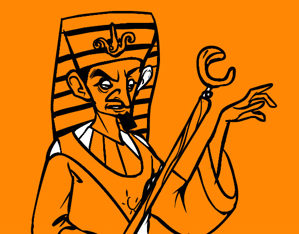 Dibuix Faraó enfadat pintat per ALEIX_G