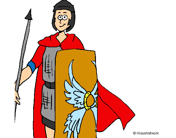 Dibuix Soldat romà II pintat per SandraSM