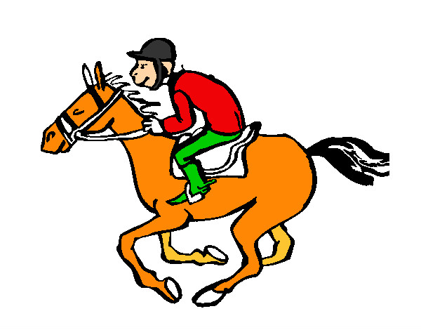 Dibuix Carrera de cavalls  pintat per 6814