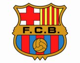 Dibuix Escut del F.C. Barcelona pintat per winnie