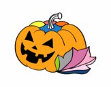 Carbassa decorada de Halloween 