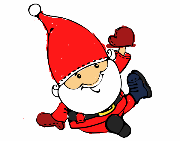 Santa Claus saludant