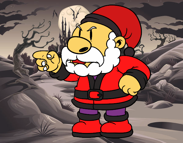 Santa Claus enfadat 