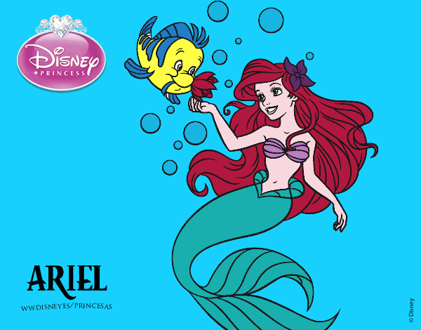 La Sirenita - Ariel i Flounder