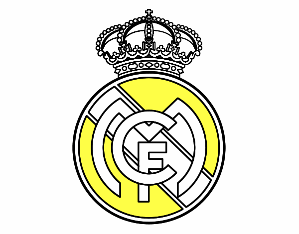 Dibuix Escut del Real Madrid C.F. pintat per jose
