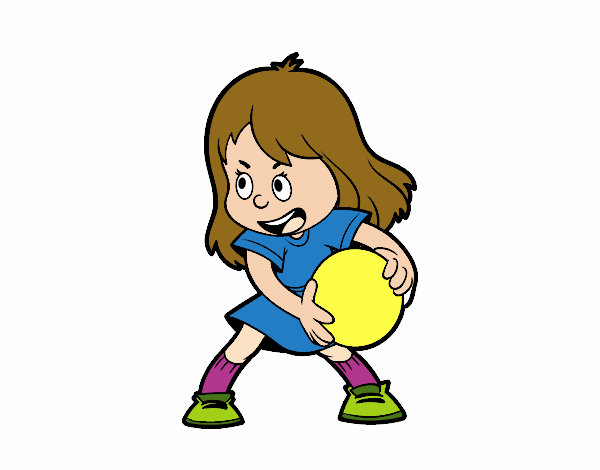 Nena amb una pilota