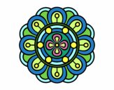 Dibuix Mandala flor creativa pintat per cintia 