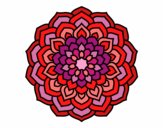 Dibuix Mandala pètals de flor pintat per Carmina