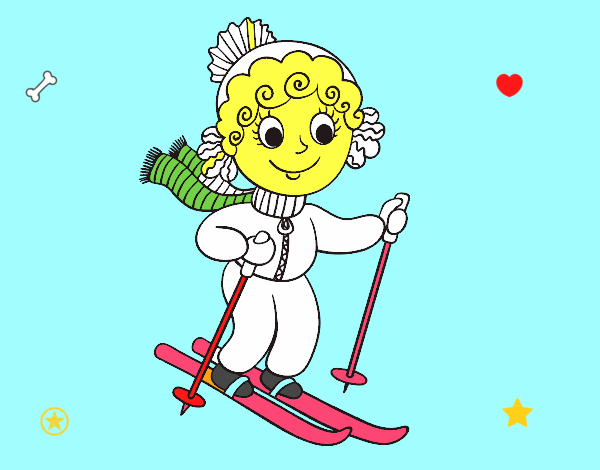 Nena esquiadora