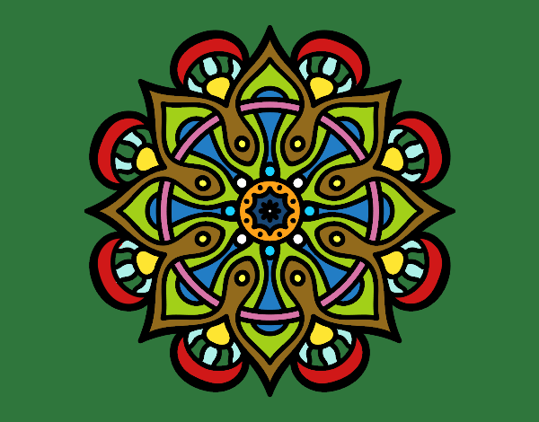 Dibuix Mandala món àrab pintat per Joan152004