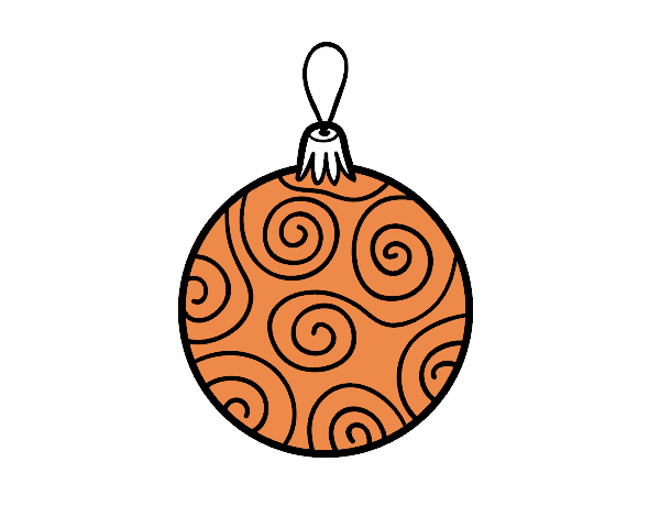 Dibuix Bola d'arbre de Nadal decorada pintat per tinny 