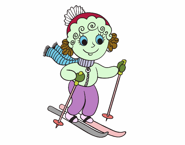Nena esquiadora