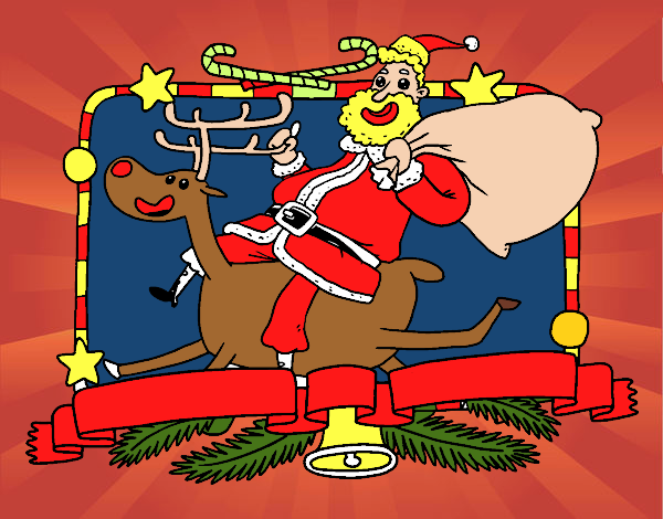 Santa Claus i ren de Nadal