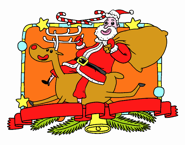 Santa Claus i ren de Nadal