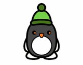 Dibuix Pingüí nadalenc pintat per nurisales