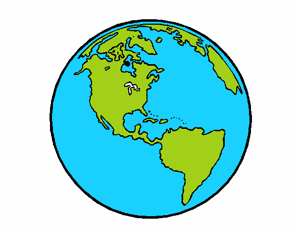 Dibuix Planeta Terra pintat per celia7