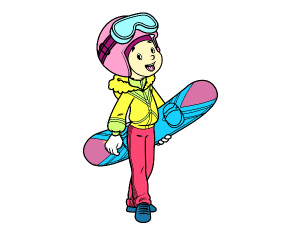 Una noia Snowboard
