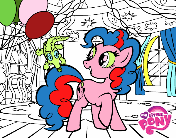 Dibuix L'aniversari de Pinkie Pie pintat per IONE