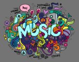 Dibuix Collage musical pintat per nata2005