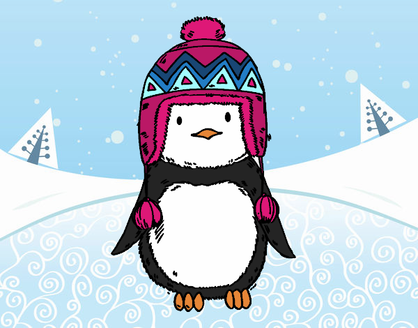 Nadó pingüí amb barret