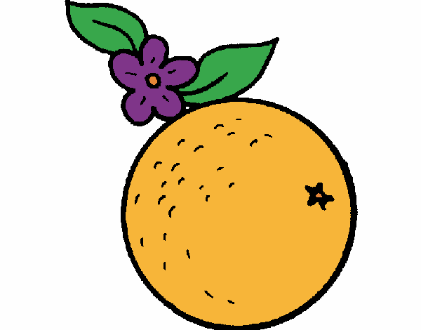 Dibuix taronja pintat per judithbwoy