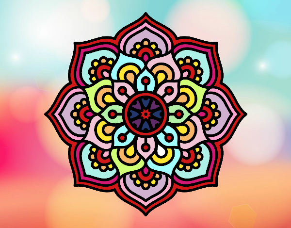 Mandala flor de la concentració