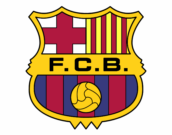 Dibuix Escut del F.C. Barcelona pintat per xinbo