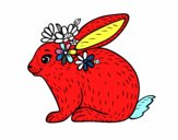 Dibuix Conill primaveral pintat per Ivet_Ona