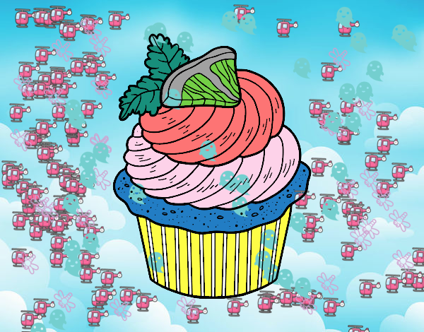 Dibuix Cupcake de llimona pintat per IONE