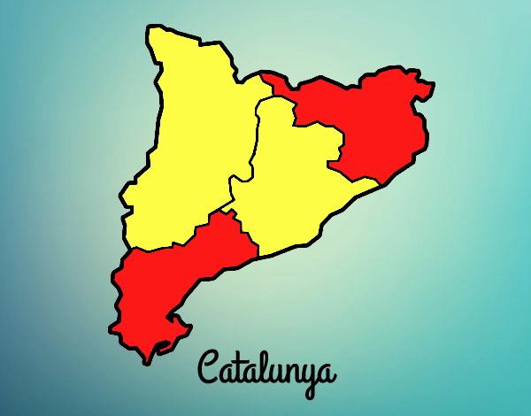 Dibuix Catalunya pintat per marbevi