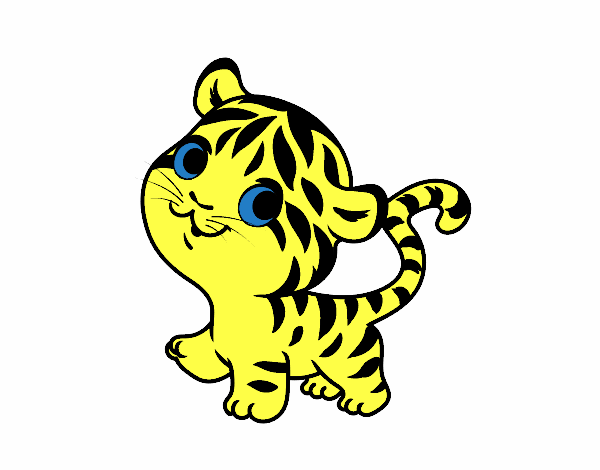 Tigre nadó