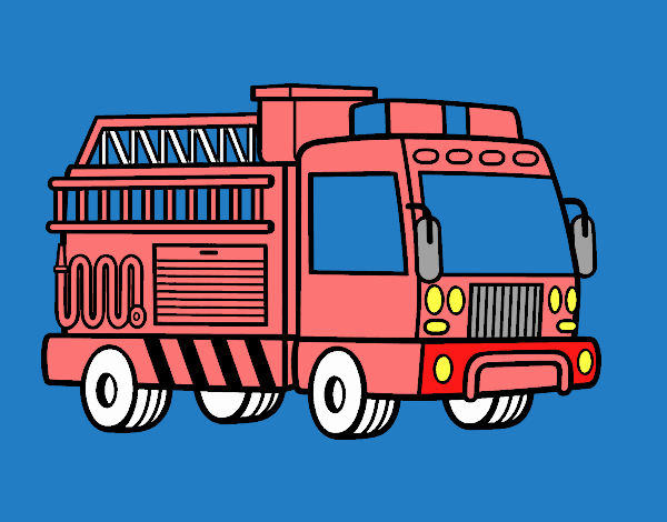 Un camió de bombers