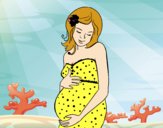 Dona embarassada feliç