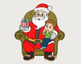 Pare Noel i nen per Nadal