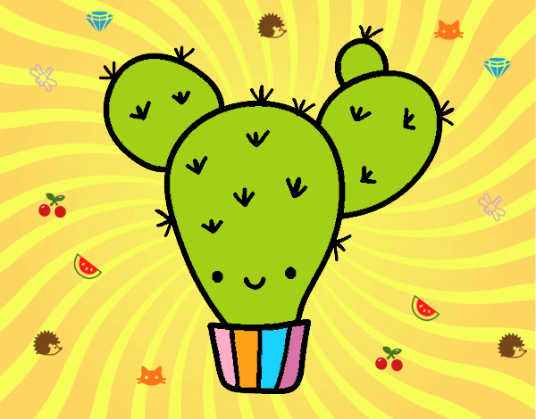 Cactus kawaii