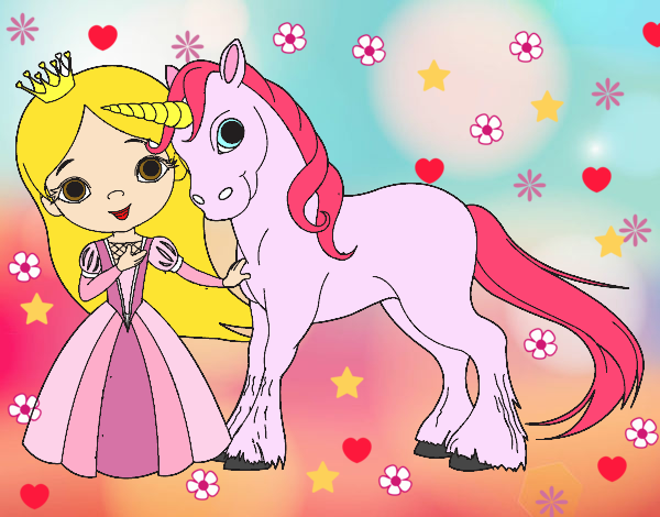 Princesa i unicorn