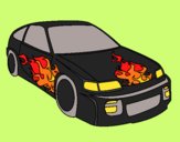 Cotxe amb flames